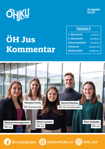 ÖH Jus Kommentar - SS 23 ÖH Jus Kommentar - SS 23