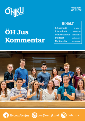 ÖH Jus Kommentar - WS 21/22 ÖH Jus Kommentar - WS 21/22