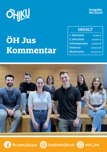 ÖH Jus Kommentar - WS 22/23 ÖH Jus Kommentar - WS 22/23