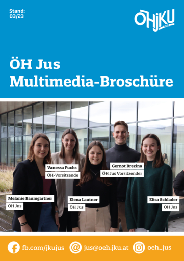 ÖH Jus Multimedia-Broschüre - 03/23 ÖH Jus Multimedia-Broschüre - 03/23