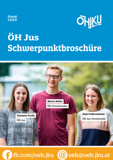 ÖH Jus Schwerpunktbroschüre ÖH Jus Schwerpunktbroschüre