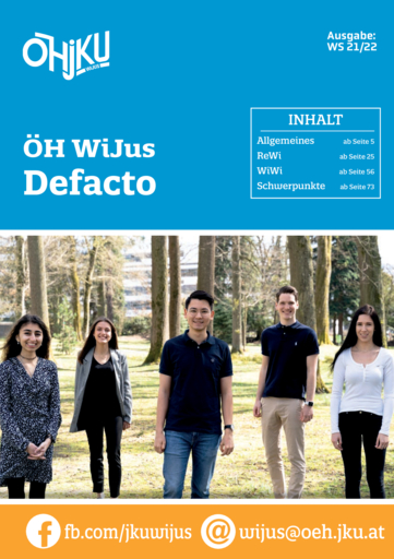ÖH WiJus Defacto - WS 21/22 ÖH WiJus Defacto - WS 21/22