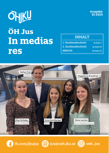 ÖH Jus In medias res - SS 25 ÖH Jus In medias res - SS 25