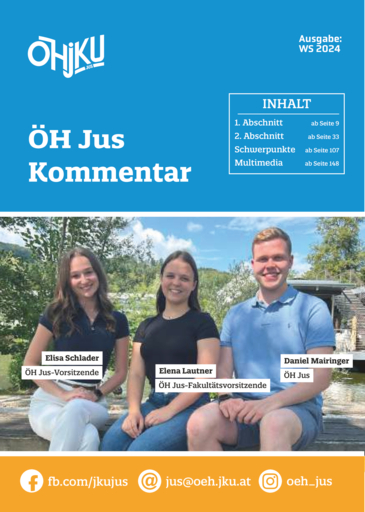 ÖH JUS Kommentar - WS 24/25 ÖH JUS Kommentar - WS 24/25