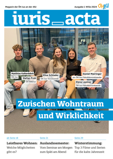 ÖH Jus Iuris Acta - WS24/25 ÖH Jus Iuris Acta - WS24/25