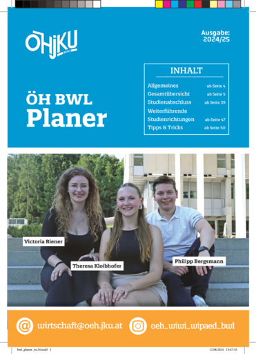 ÖH BWL Planer - 2024/25 ÖH BWL Planer - 2024/25